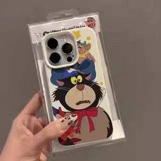 Big-Faced Cat, Red-Nosed Mickey, Piglet, and Winnie the Pooh Phone Case