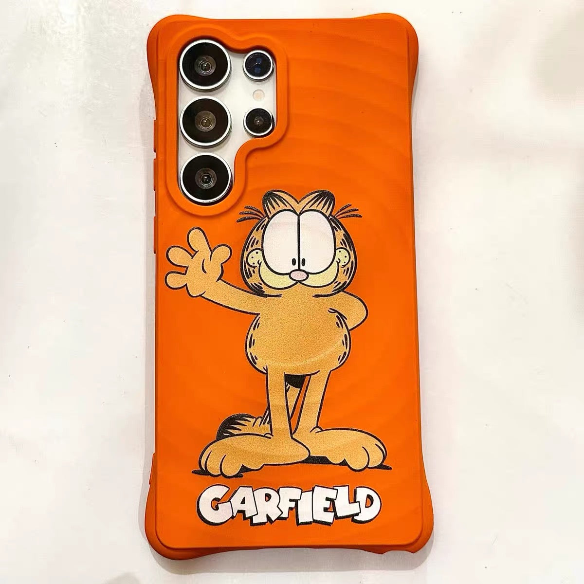 Suitable for Samsung Galaxy S24+ / S24 Plus (Tiger & Garfield) Phone Case with Kickstand and Wrist Strap