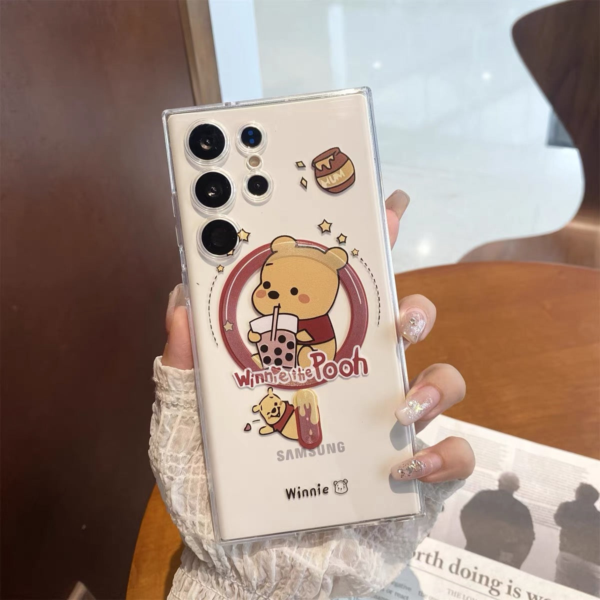 Suitable for Samsung phone cases with Kuromi or Winnie the Pooh stands.