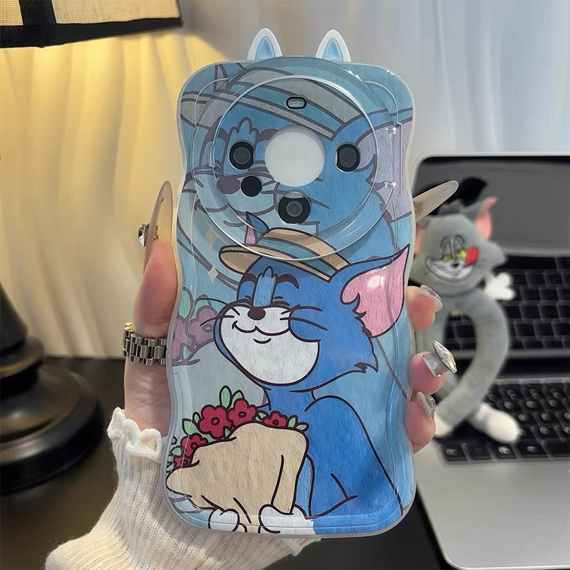 Tom and Marie Cat Couple's Dual-Stand Phone Case