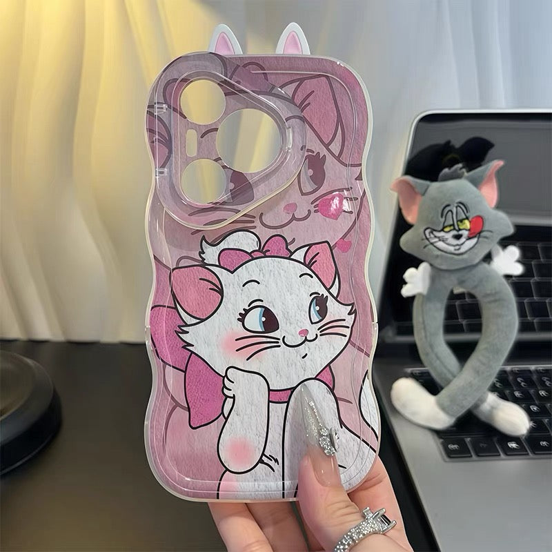 Tom and Marie Cat Couple's Dual-Stand Phone Case