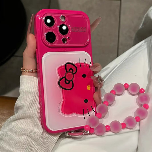Multi-colored Hello Kitty bracelet phone case