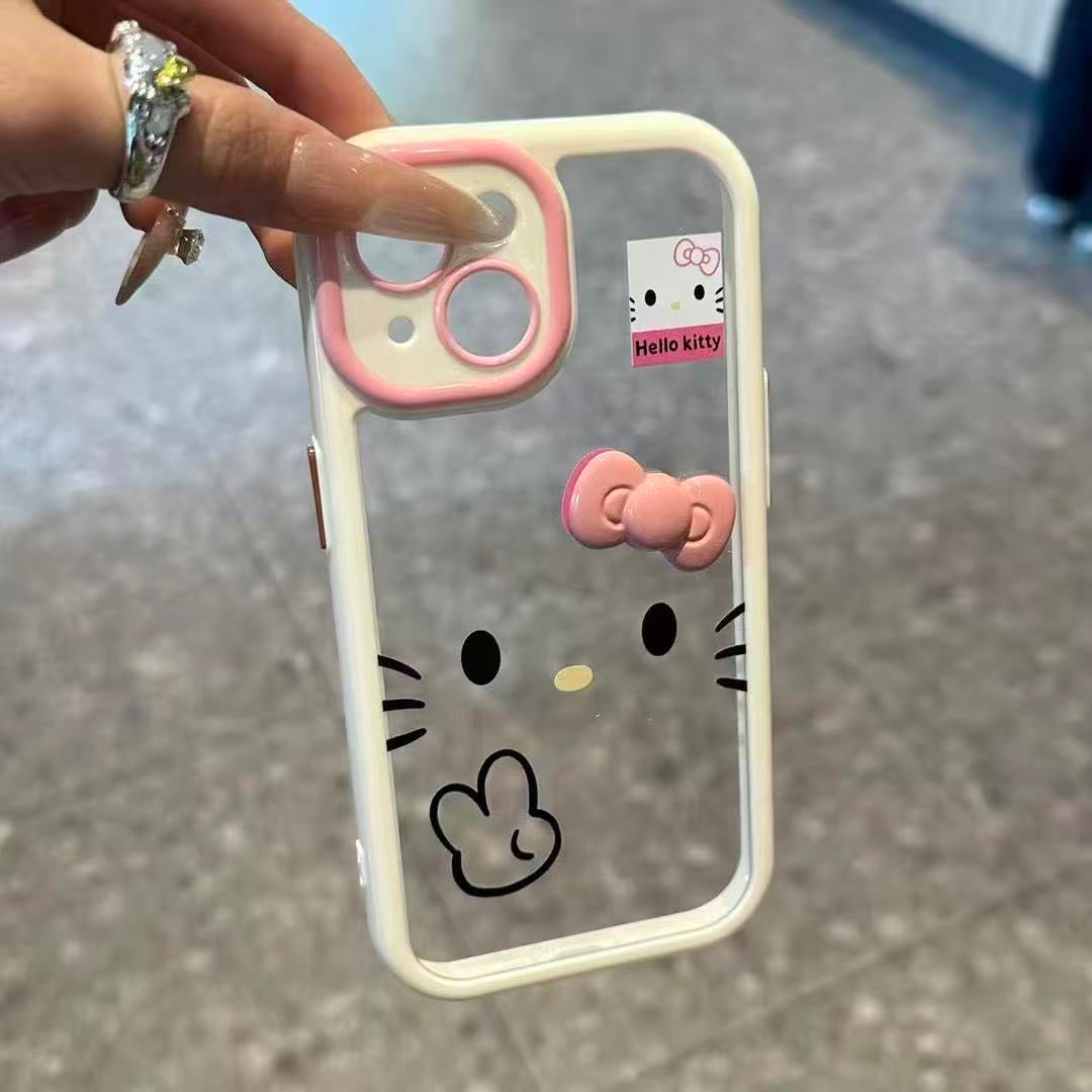 Cute blushing Hello Kitty phone case