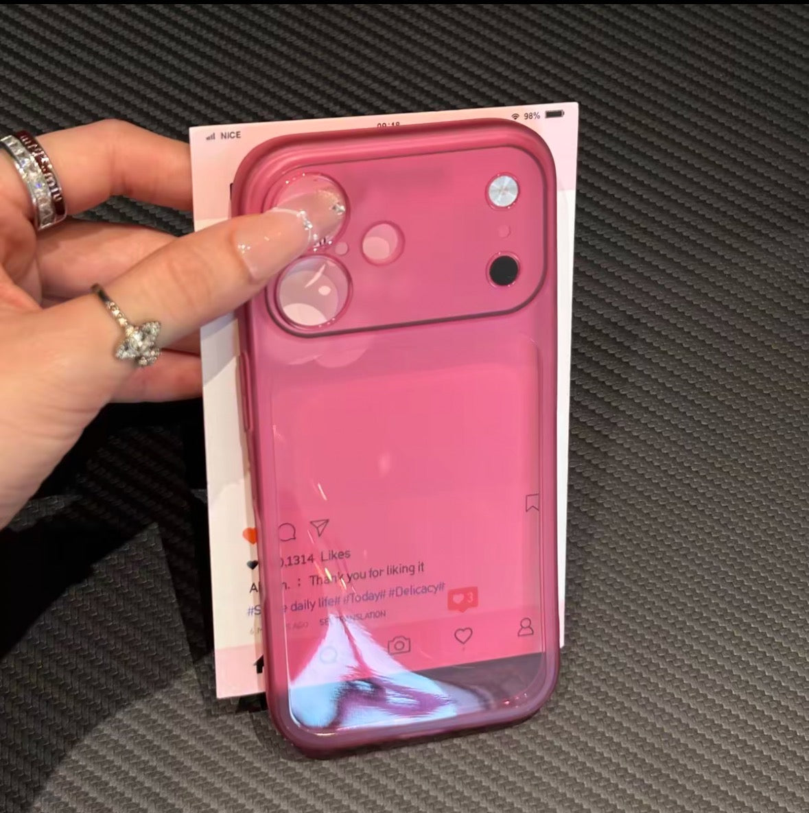 Ultra-thin frosted minimalist phone case