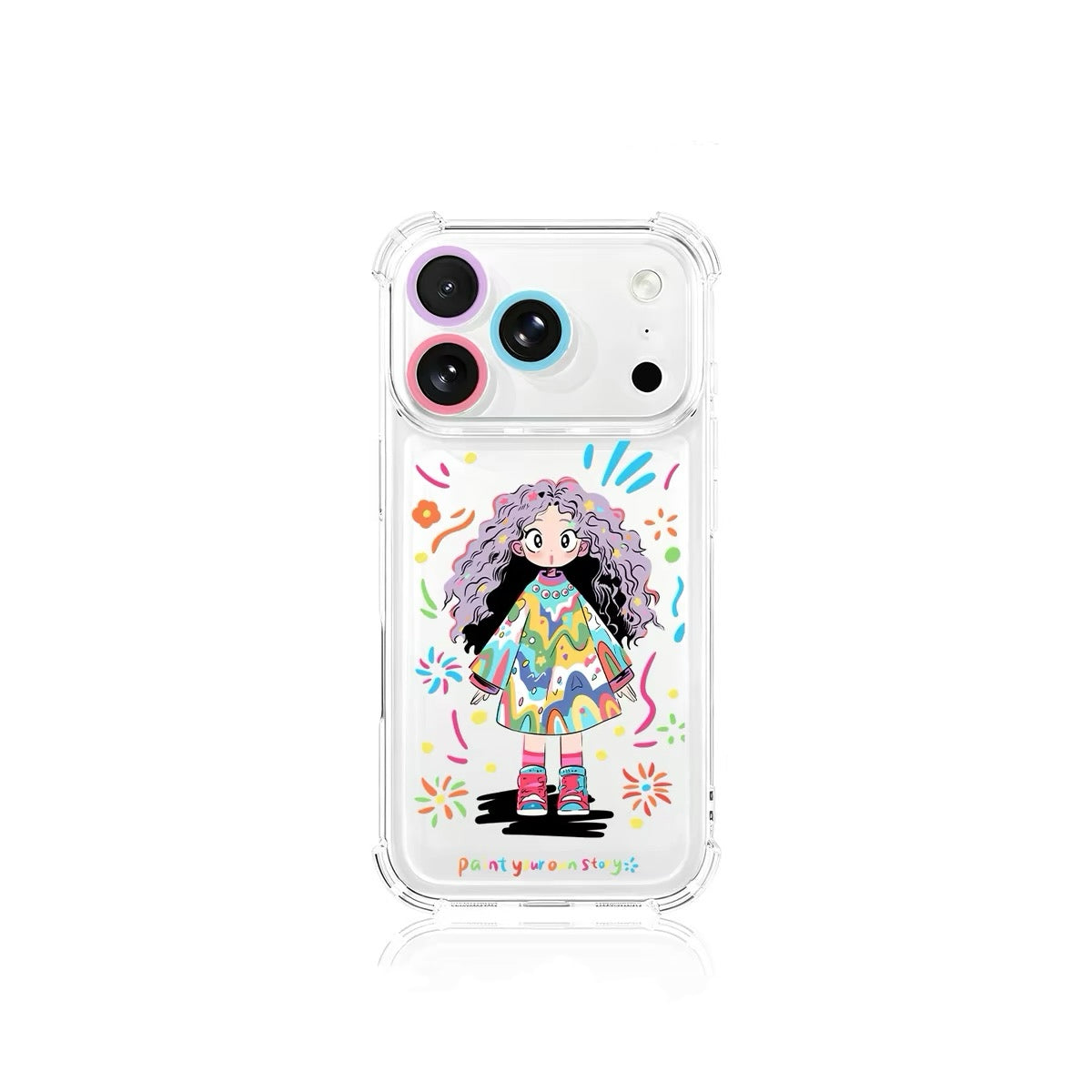 Painted design, shock-resistant corners, and a "naked-phone" feel.