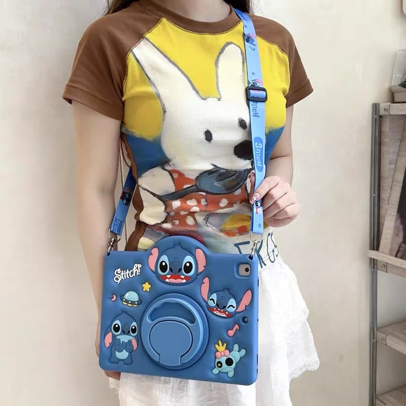 Stitch Tablet Case with 360-Degree Rotating Stand