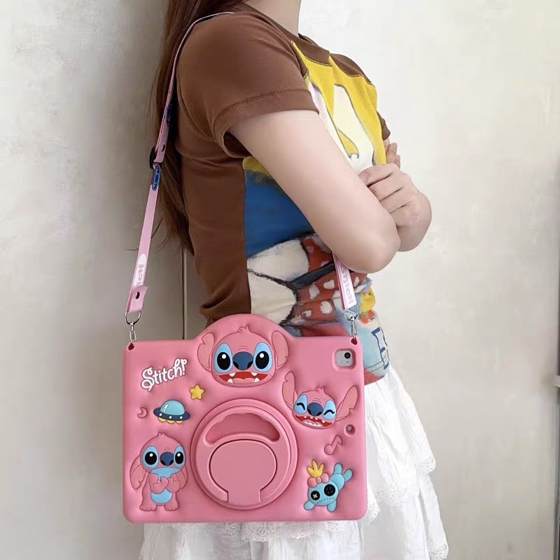 Stitch Tablet Case with 360-Degree Rotating Stand