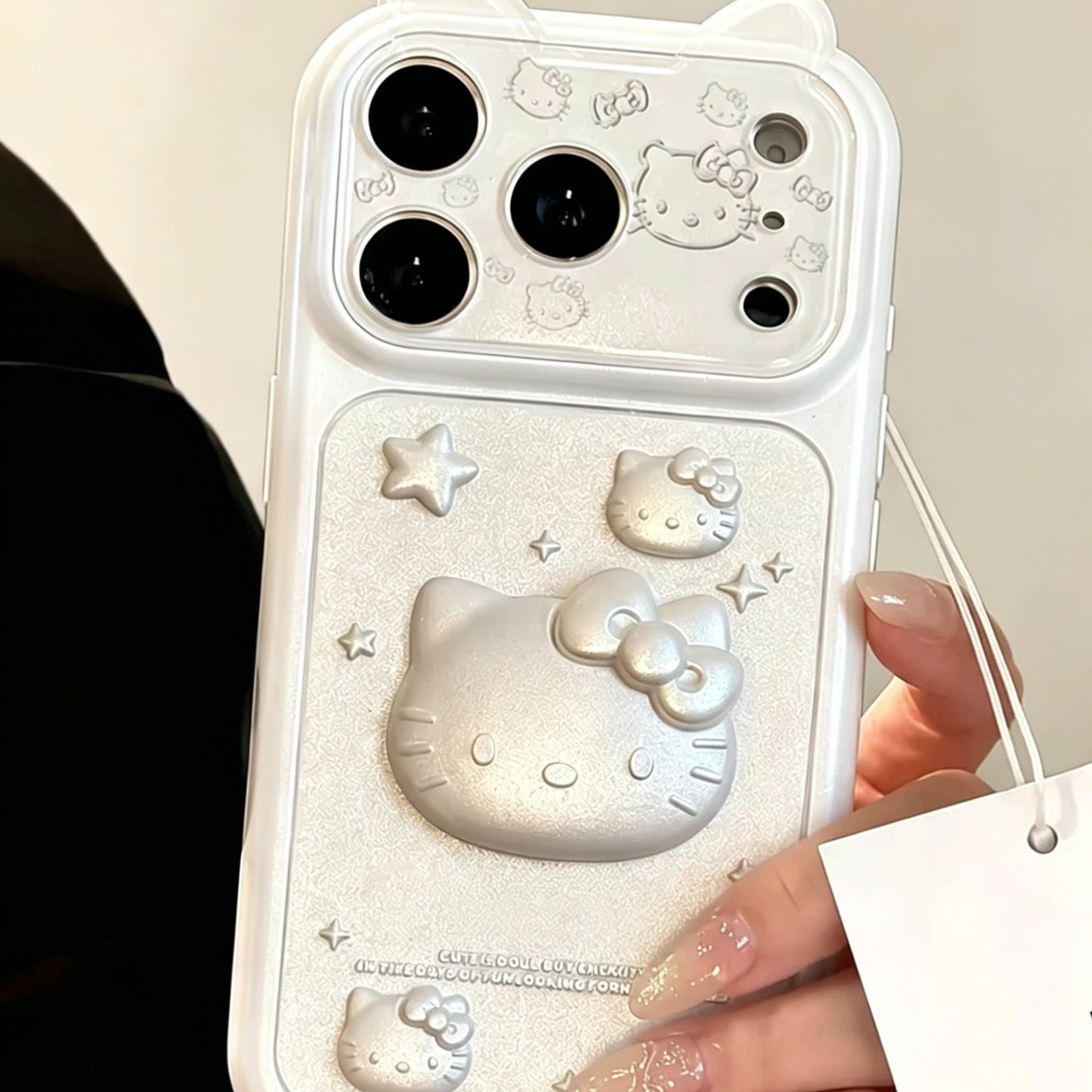 Cat-ear Hello Kitty phone case