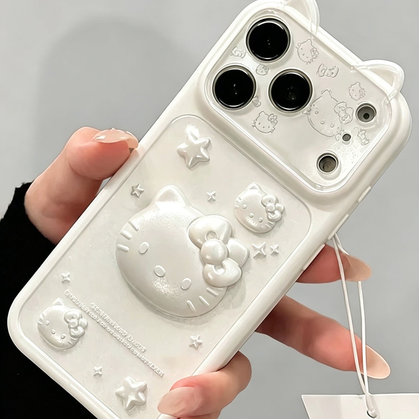 Cat-ear Hello Kitty phone case