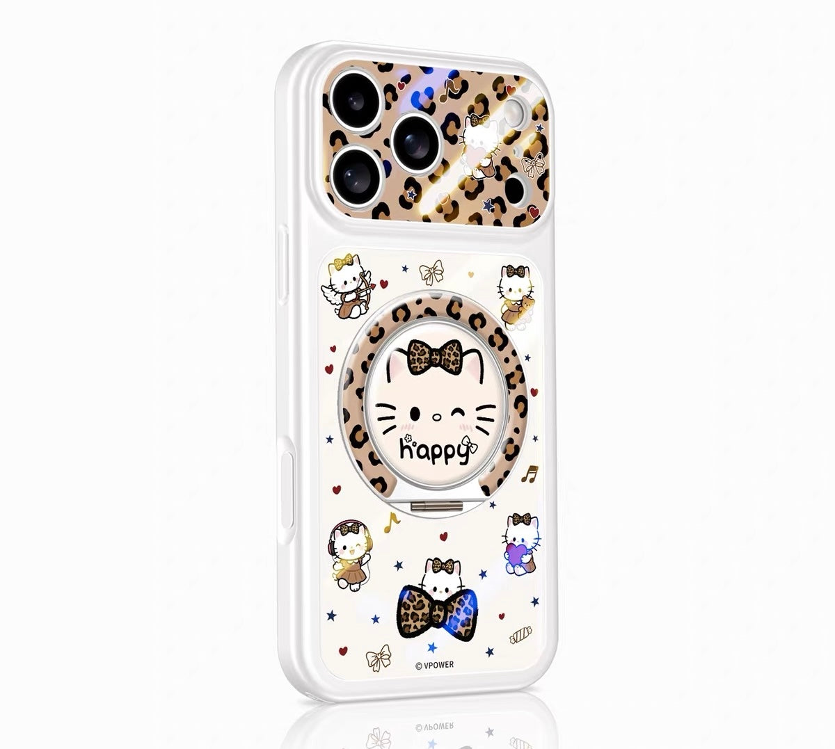 Hello Kitty 360-Degree Rotating Stand Phone Case with Full Lens Coverage
