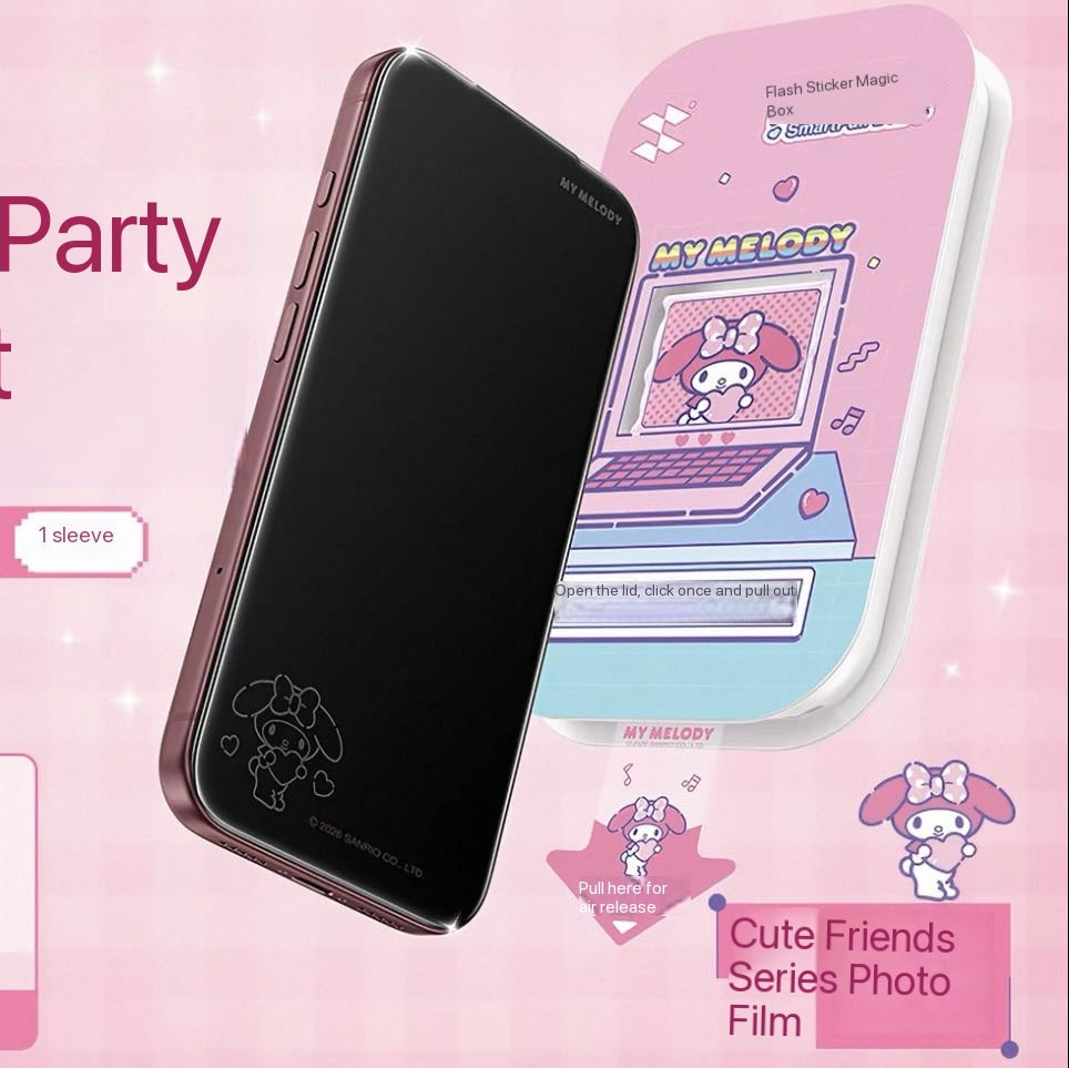 Hello Kitty, Kuromi, Cinnamoroll, My Melody, and Pompompurin Tempered Glass Screen Protector