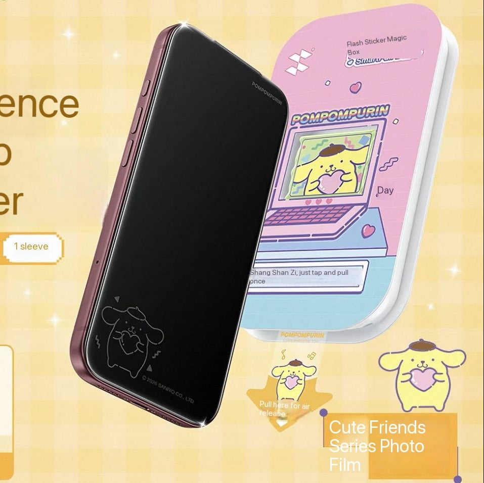 Hello Kitty, Kuromi, Cinnamoroll, My Melody, and Pompompurin Tempered Glass Screen Protector