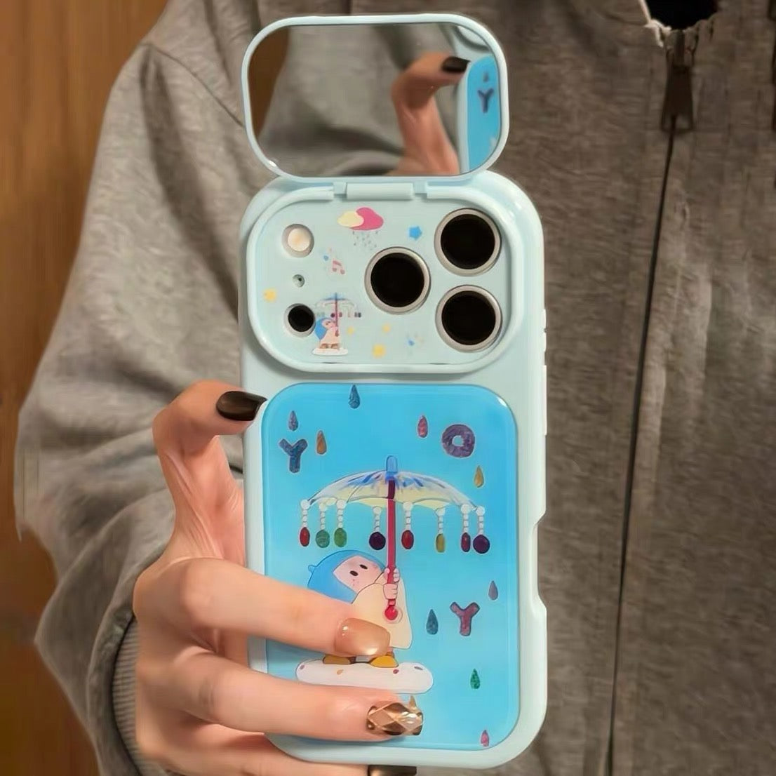 "Youyou-chan" Flip-Mirror Phone Case