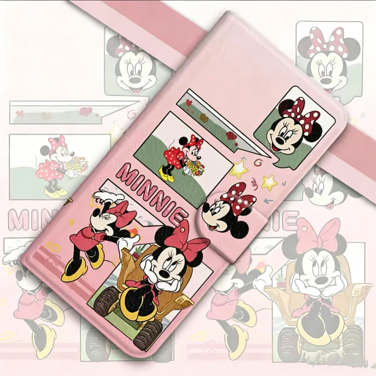 Suitable for Samsung Mickey & Minnie flip leather case