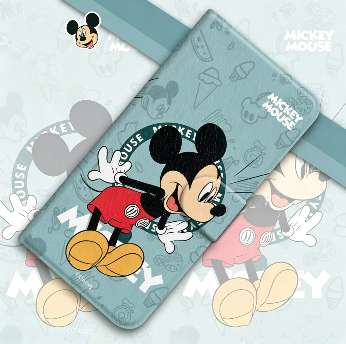 Suitable for Samsung Mickey & Minnie flip leather case