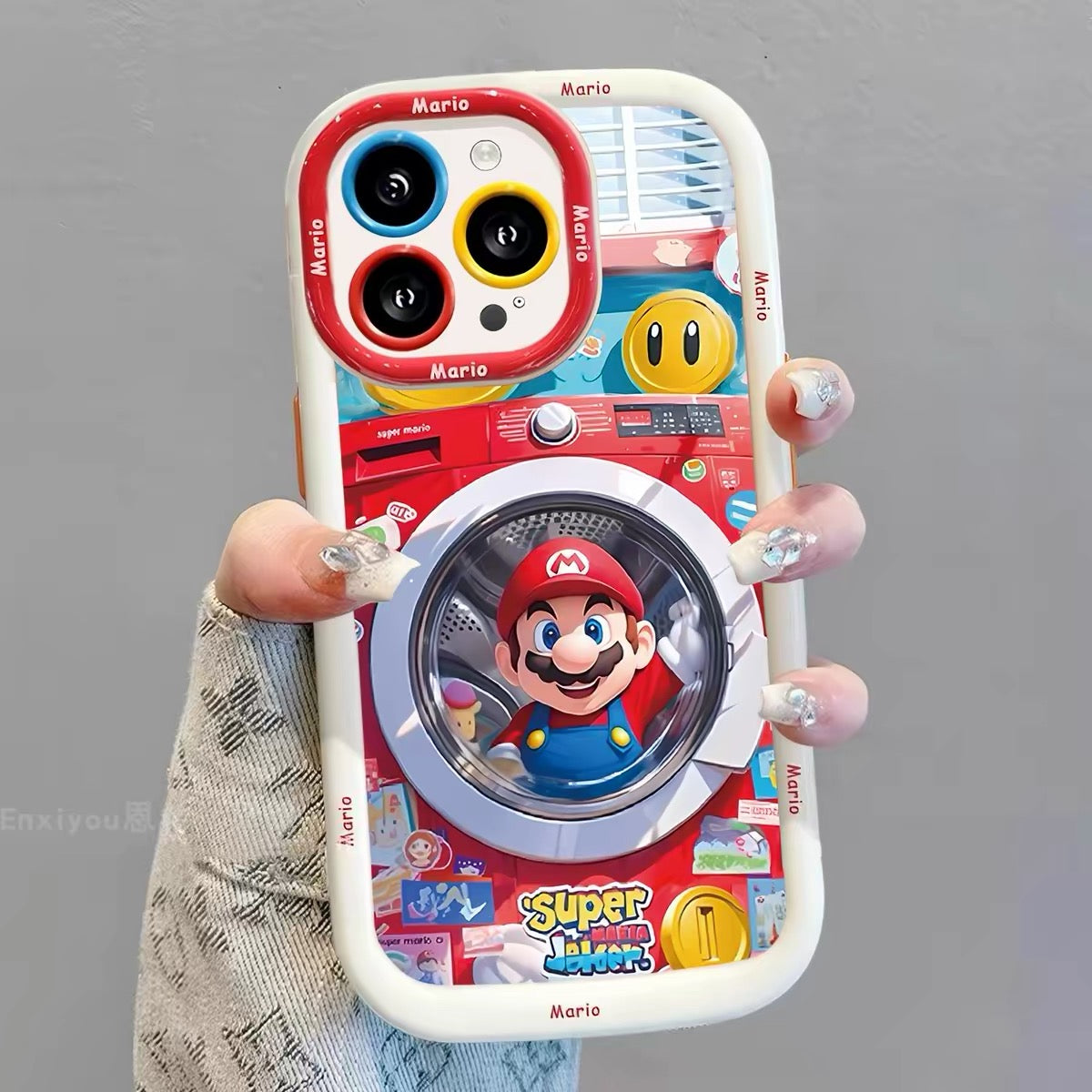 New Washing Machine-Style Mario Phone Case