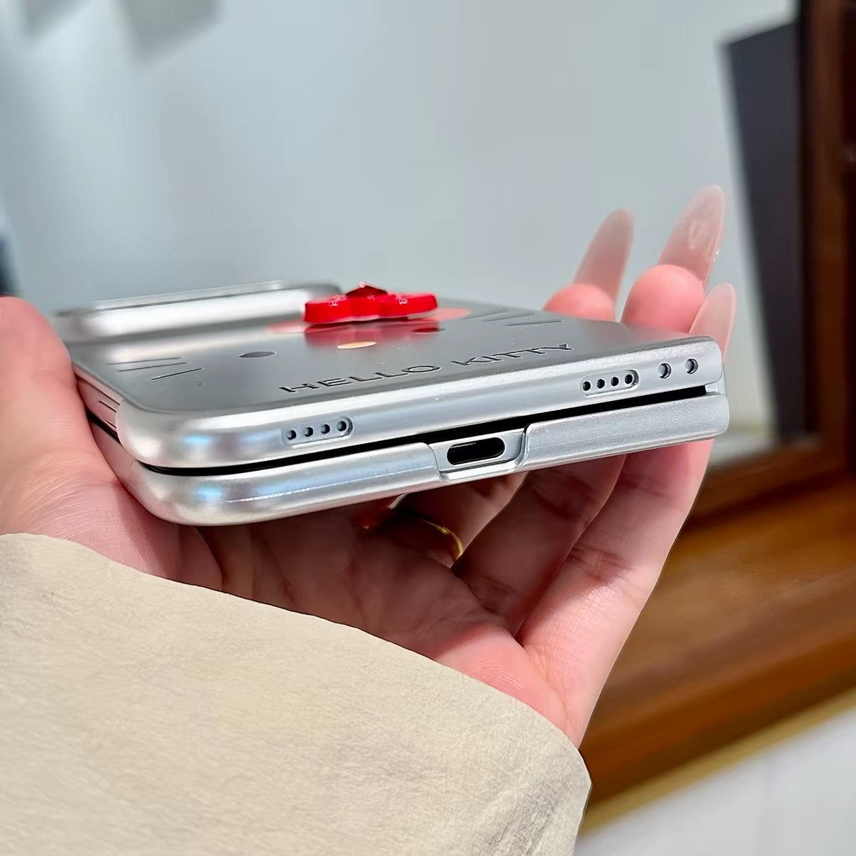 Creative Line-Art Cat Foldable Phone Case