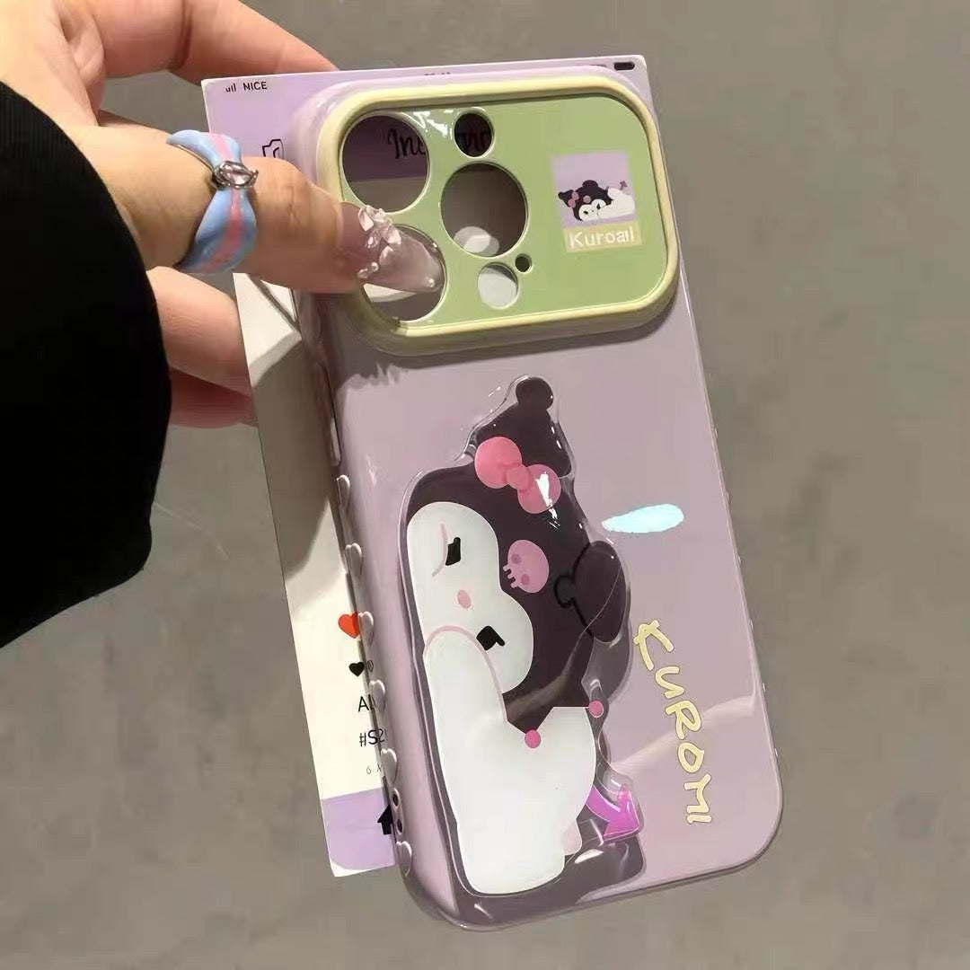 "Lying-Down Cat" Dual-Stand Phone Case
