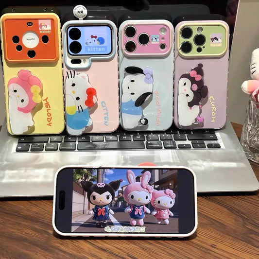 "Lying-Down Cat" Dual-Stand Phone Case