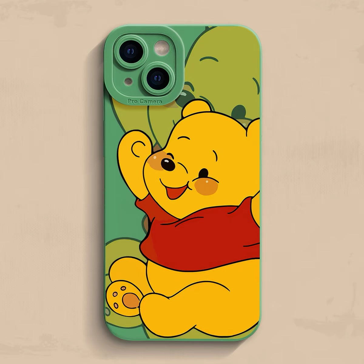 Cheering Winnie the Pooh Cartoon Phone Case
