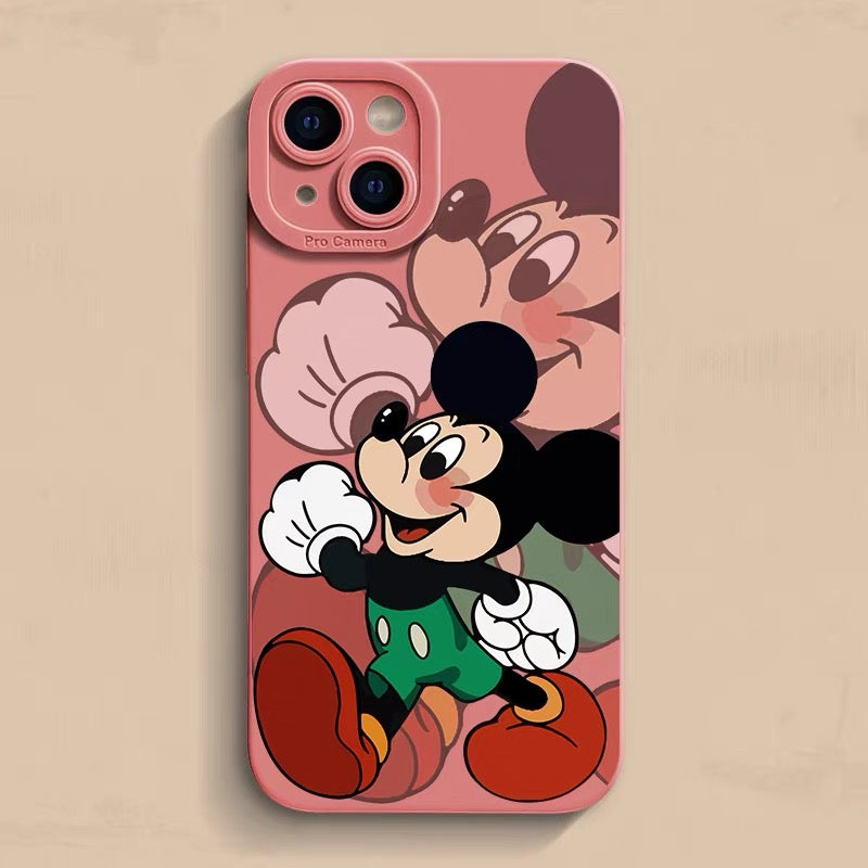 Cartoon walking Mickey phone case