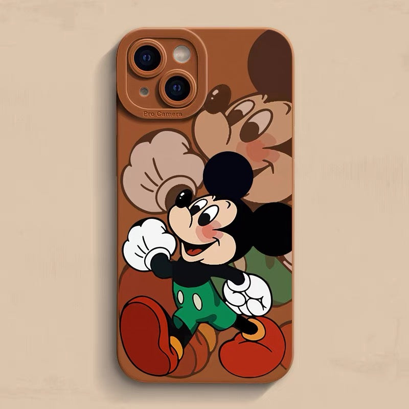 Cartoon walking Mickey phone case
