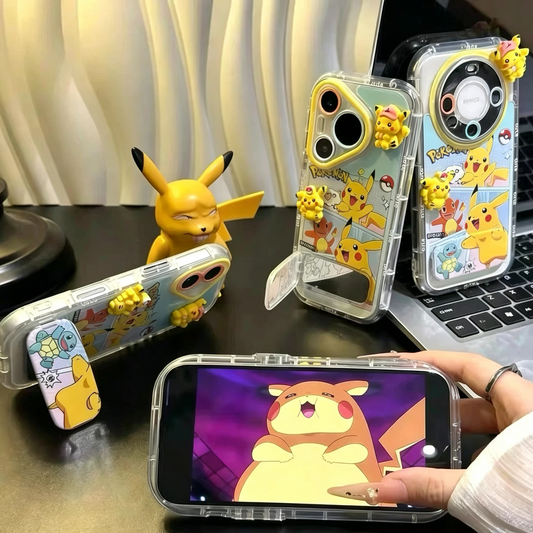 3D Pikachu Phone Case with Kickstand