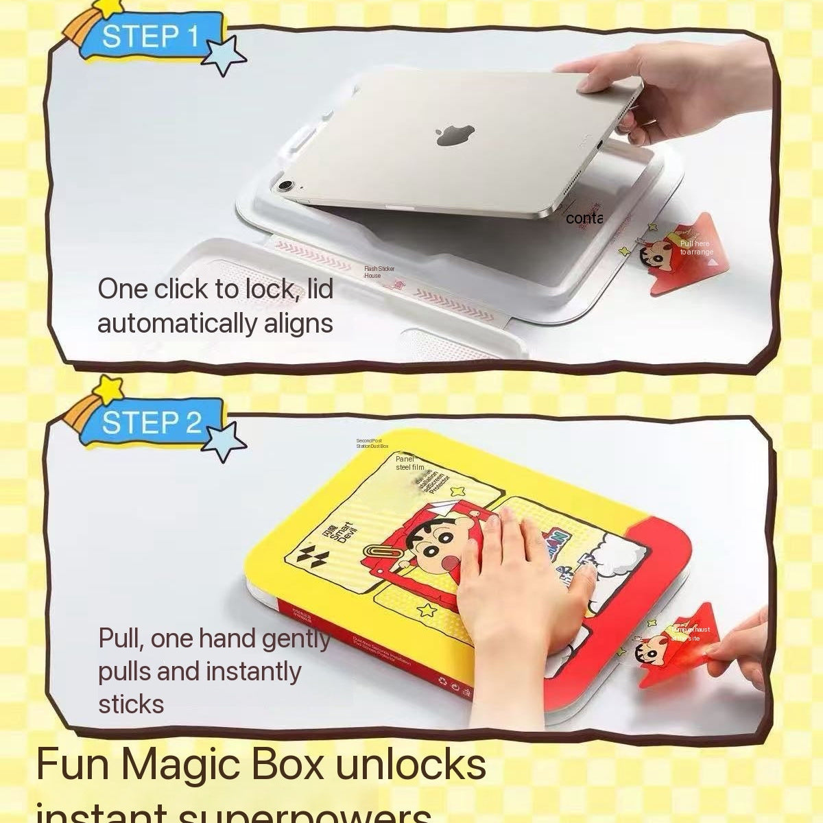 Crayon Shin-chan iPad Case and Tempered Glass Screen ProtectorStyle: Cute Popular Element: Crayon Shin-chan