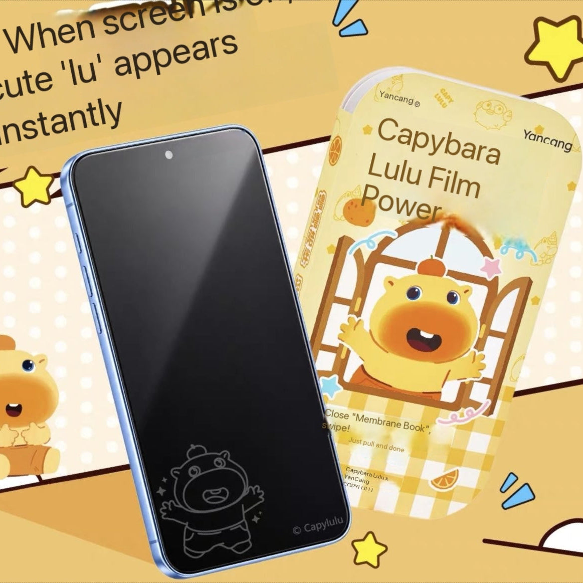 Capybara Lulu Tempered Glass Screen Protector