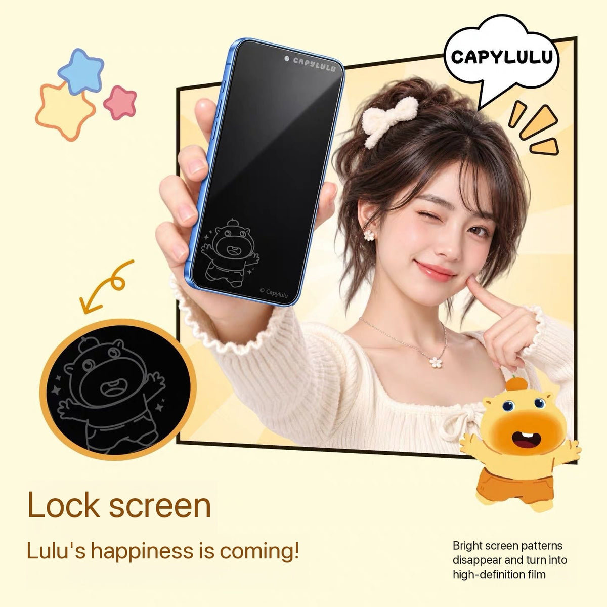 Capybara Lulu Tempered Glass Screen Protector