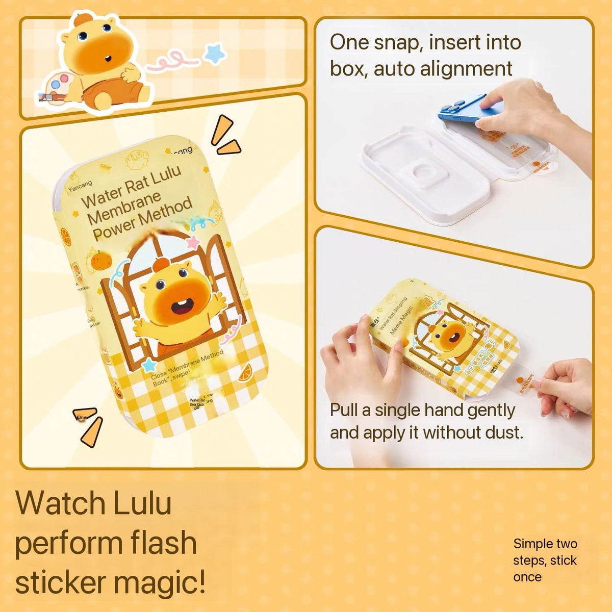 Capybara Lulu Tempered Glass Screen Protector