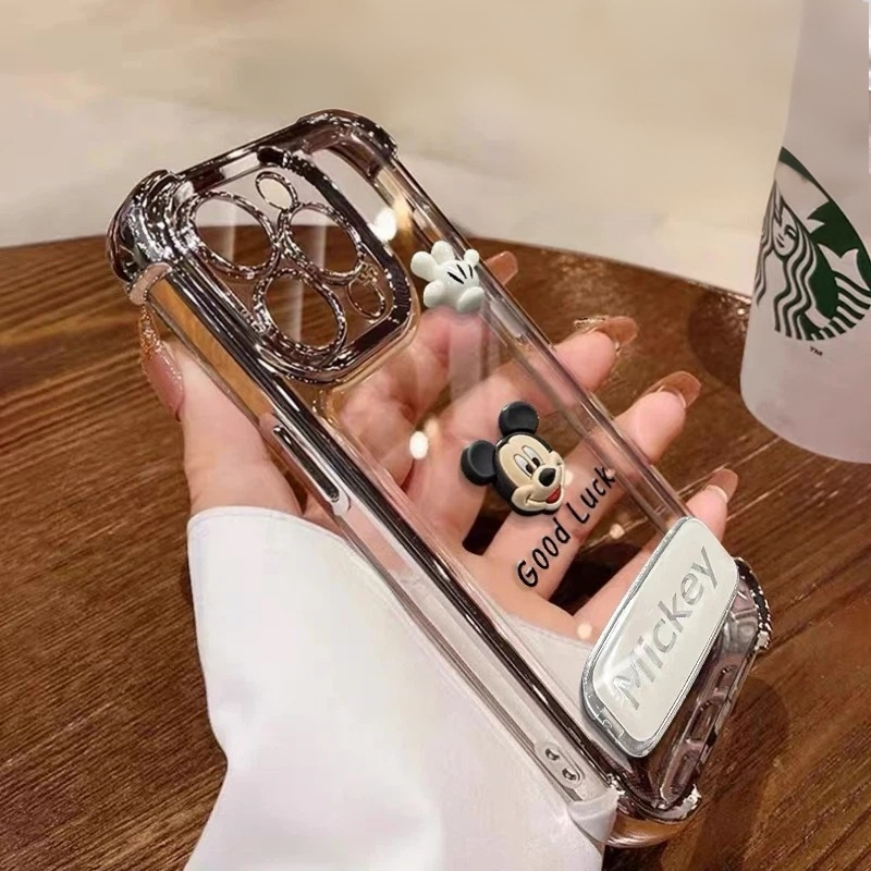 New Mickey Figure Mirror Stand Phone Case
