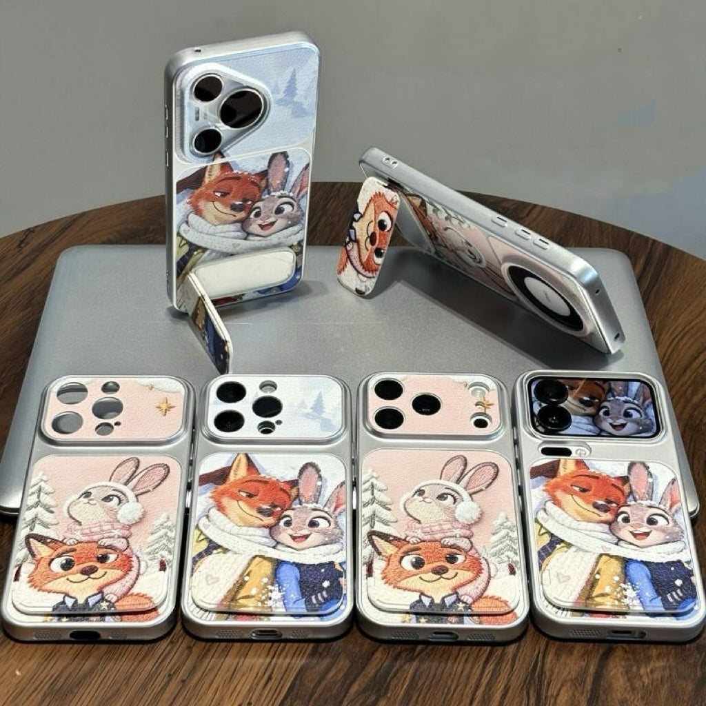 Couple's Judy & Nick Mirror Stand Phone Case