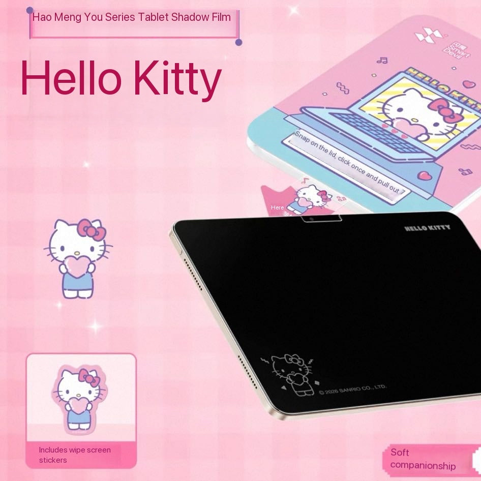 Shanmo Cartoon Character HD Tempered Glass Screen Protector for iPad