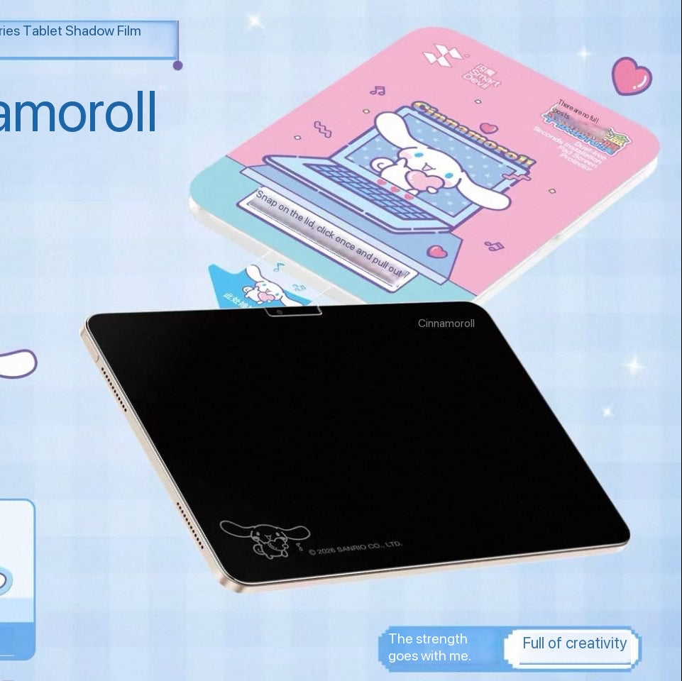 Shanmo Cartoon Character HD Tempered Glass Screen Protector for iPad