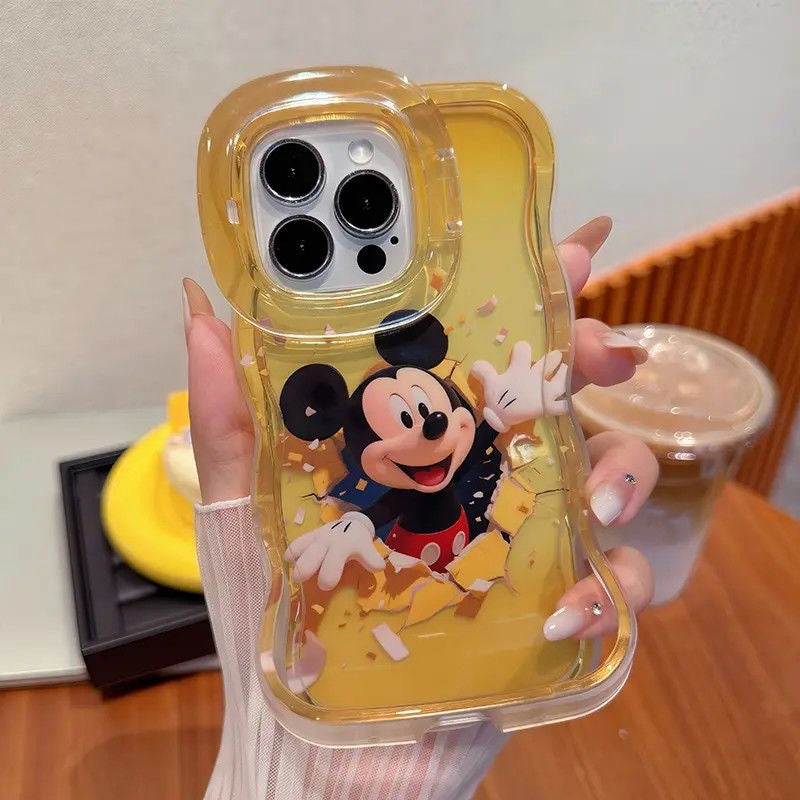 Cute Mickey & Minnie Dual-Stand Phone Case