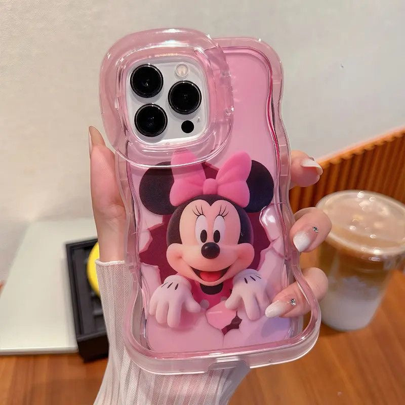 Cute Mickey & Minnie Dual-Stand Phone Case
