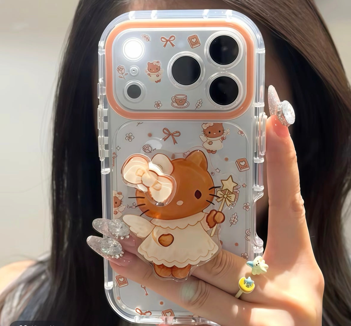Angel KT-style Rotating Stand Phone Case