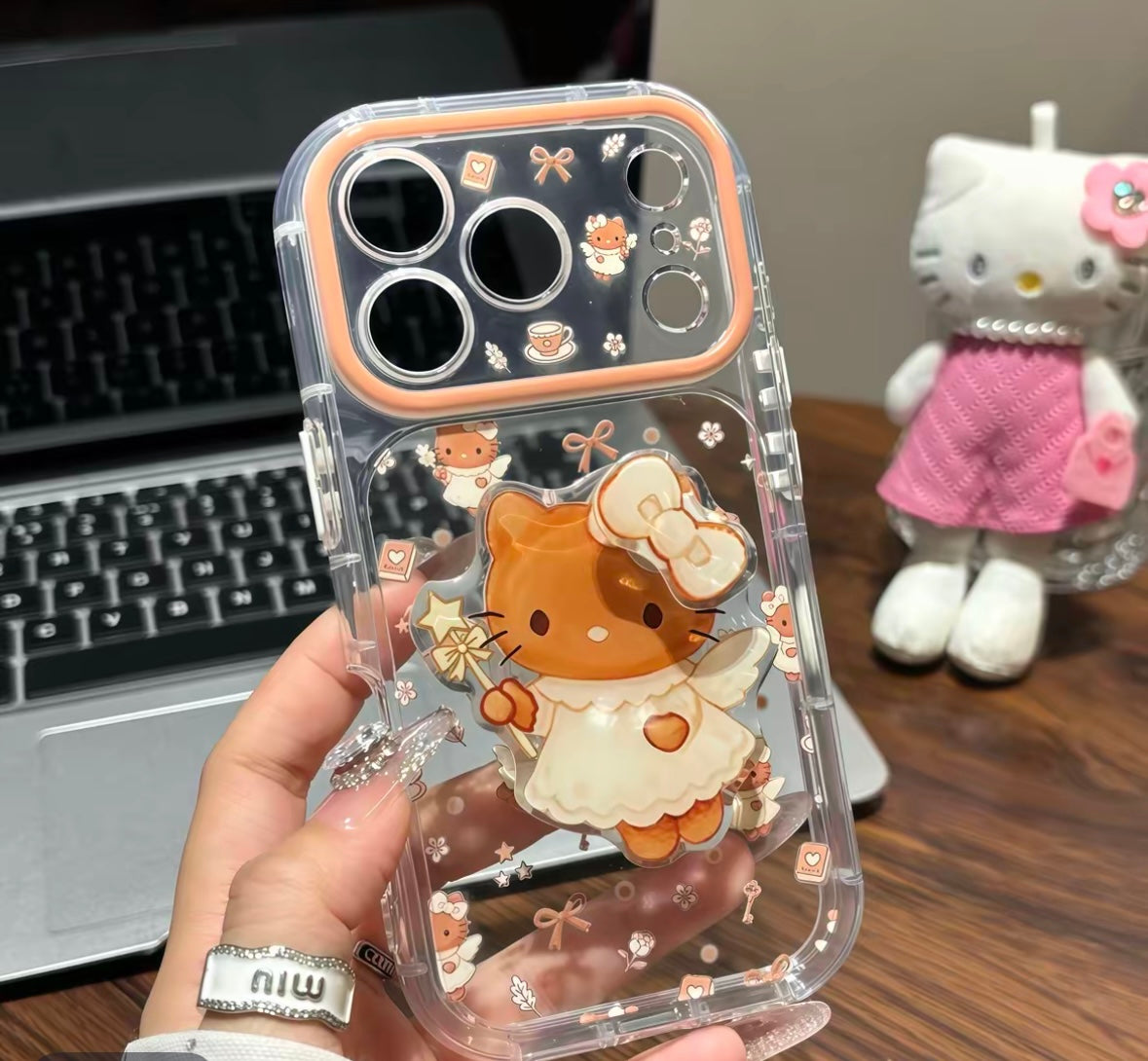 Angel KT-style Rotating Stand Phone Case