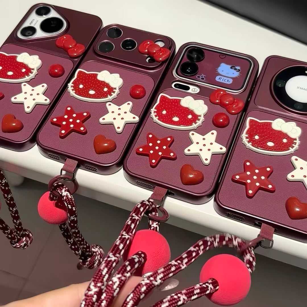 Cute Korean-style Hello Kitty phone case