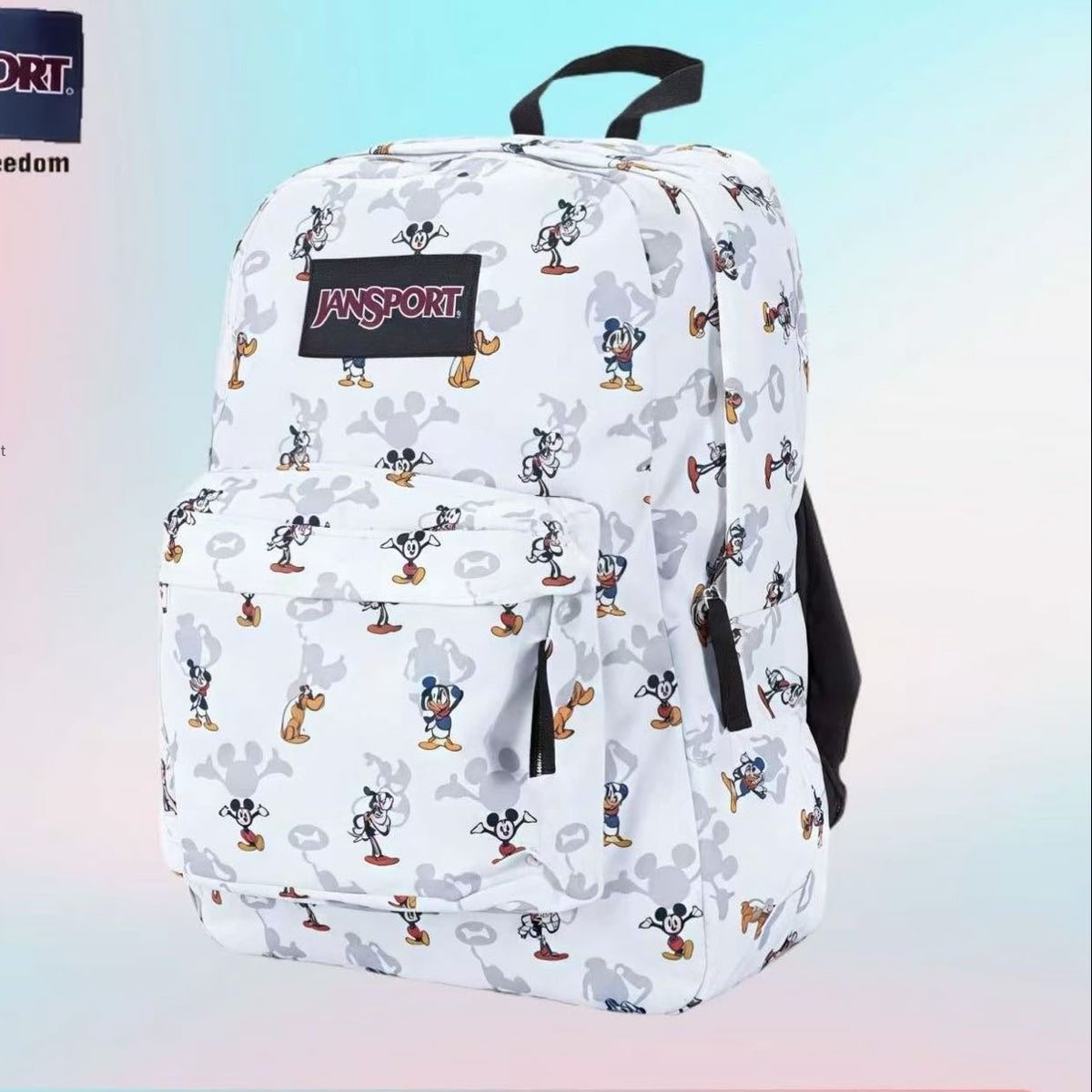 Versatile polka-dot backpack—a spacious schoolbag and laptop pack.