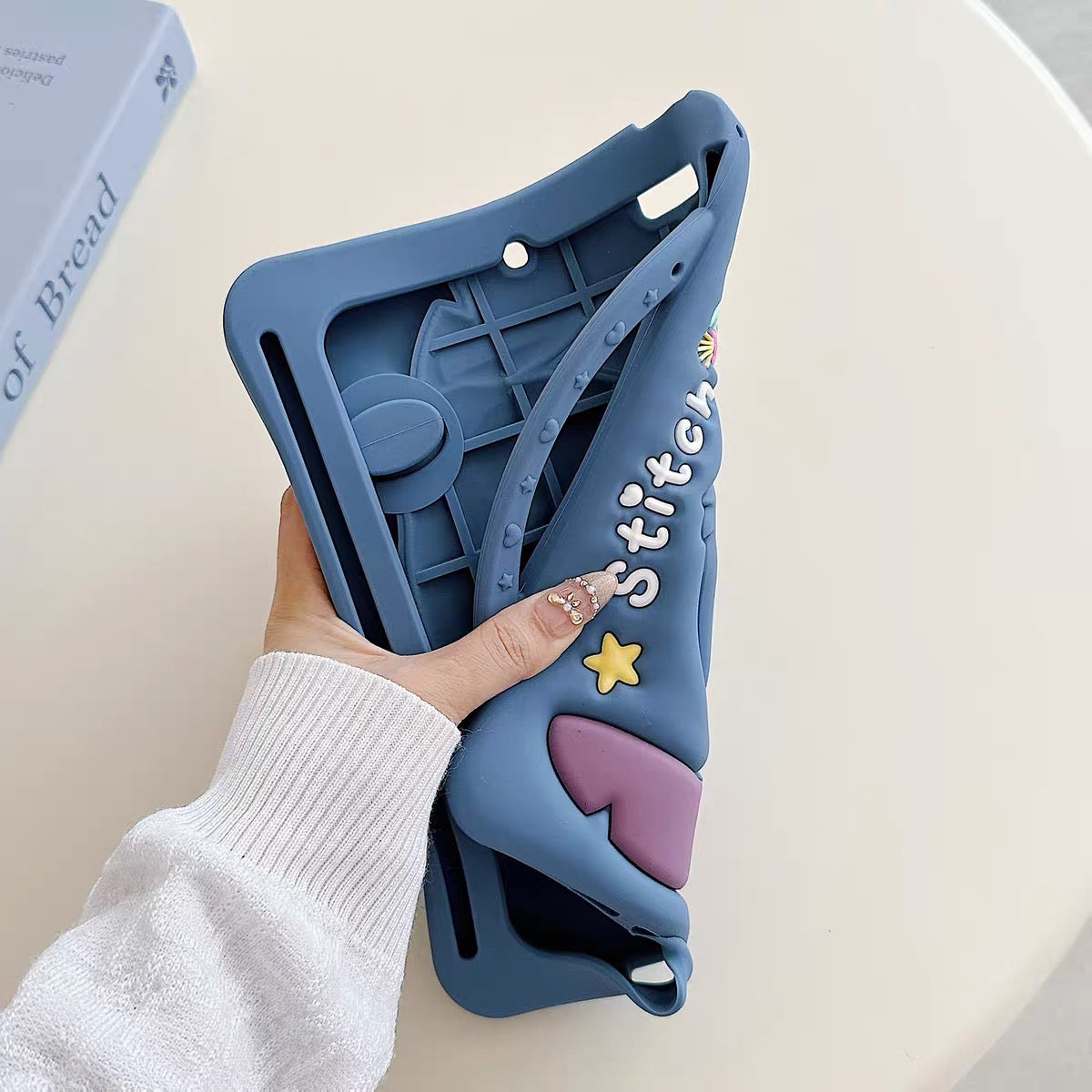 Stitch Tablet Case with Thumb-Style Kickstand, Handle, and Stylus Slot (for Android Tablets)