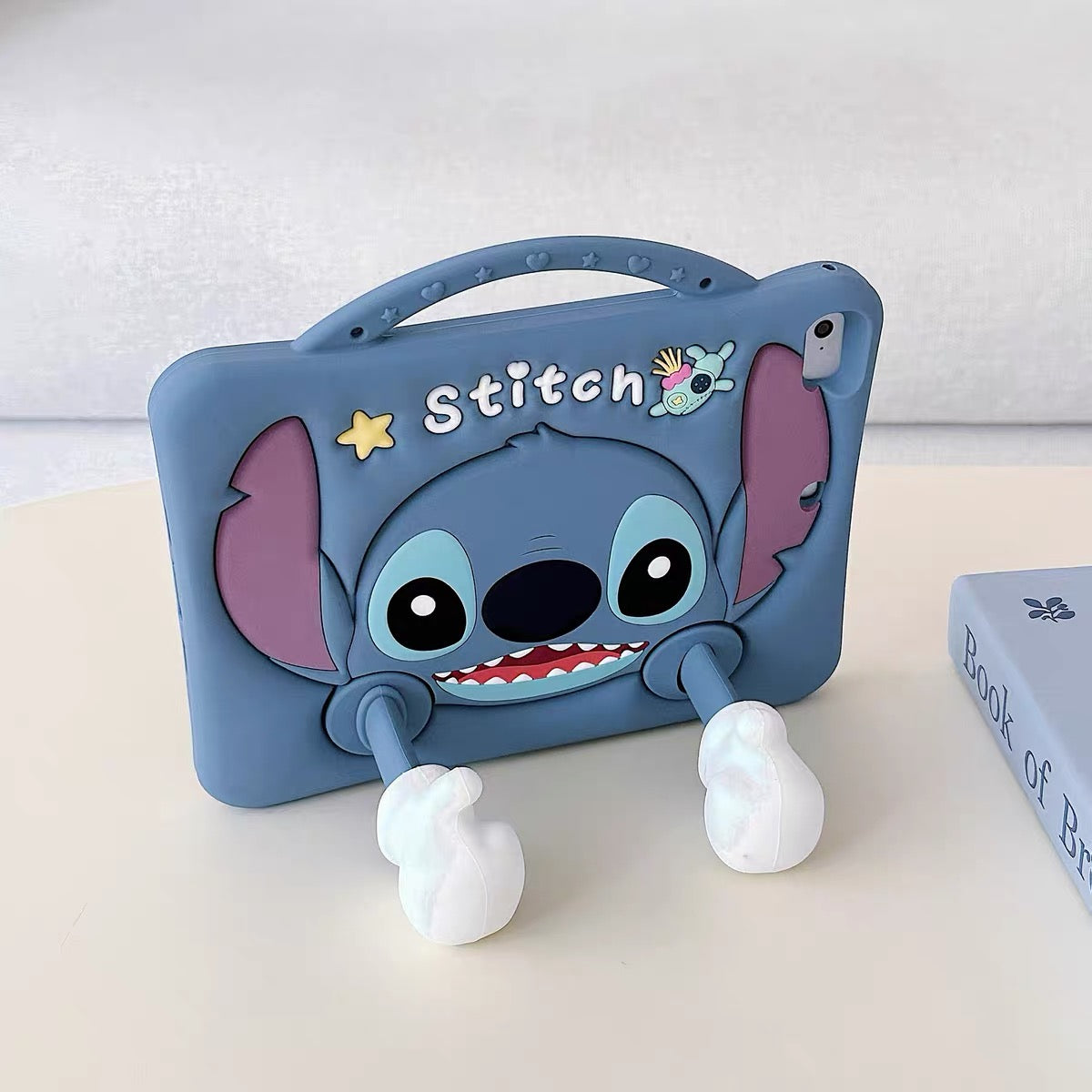 Stitch Tablet Case with Thumb-Style Kickstand, Handle, and Stylus Slot (for Android Tablets)