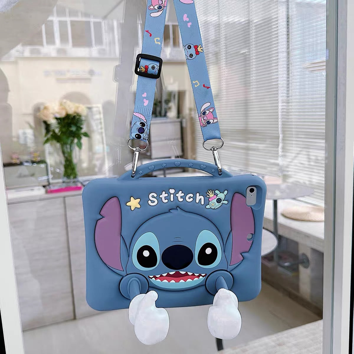 Stitch Tablet Case with Thumb-Style Kickstand, Handle, and Stylus Slot (for Android Tablets)