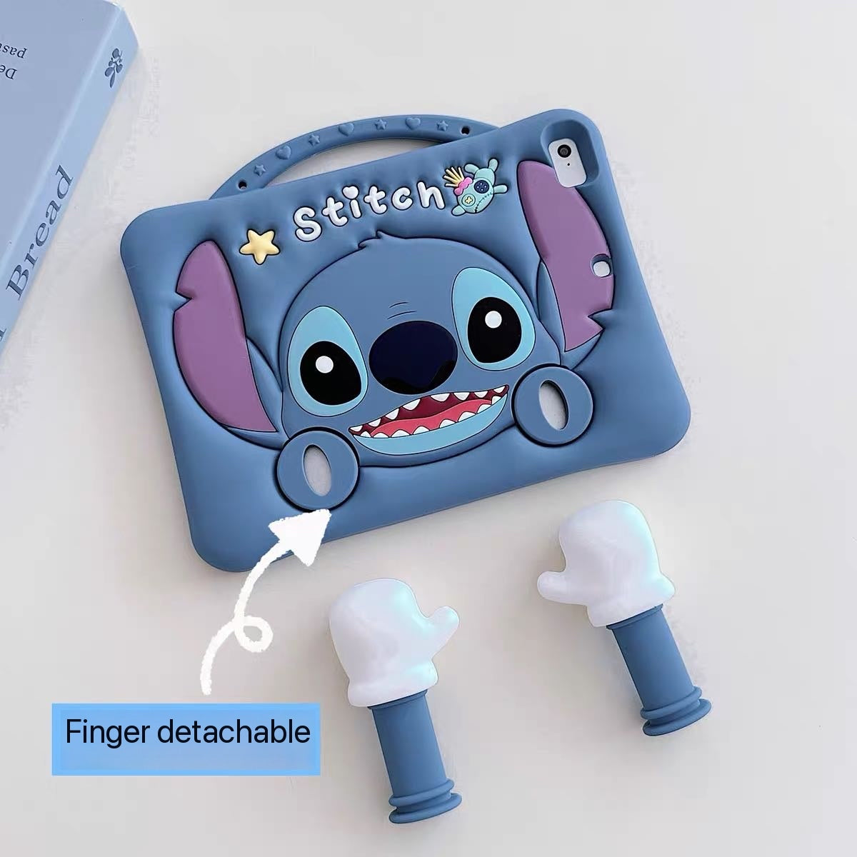 Stitch Tablet Case with Thumb-Style Kickstand, Handle, and Stylus Slot (for Android Tablets)