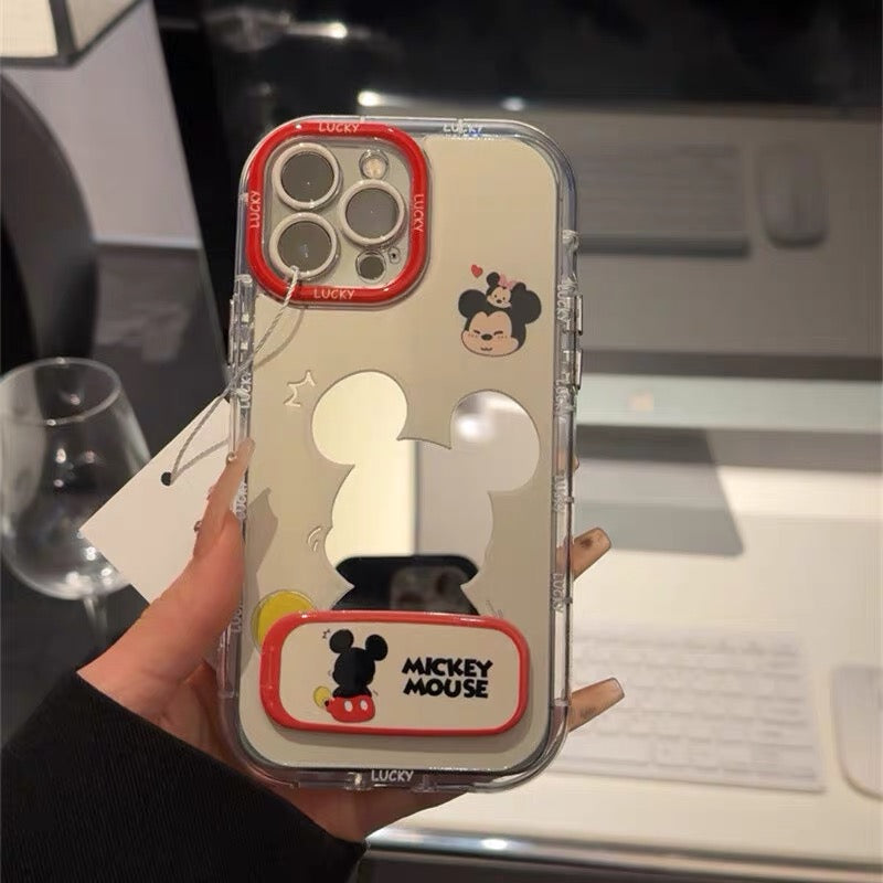 Mickey & Minnie Mirror Stand Phone Case