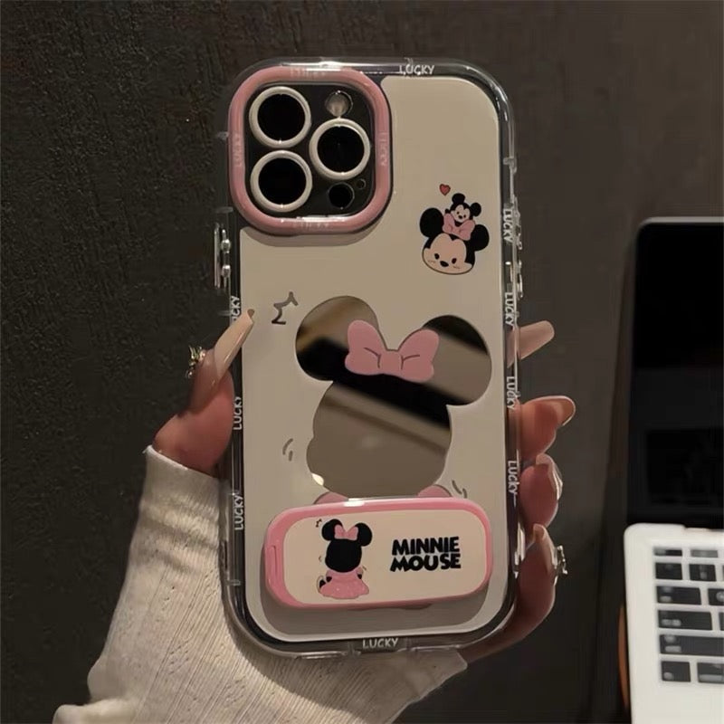 Mickey & Minnie Mirror Stand Phone Case