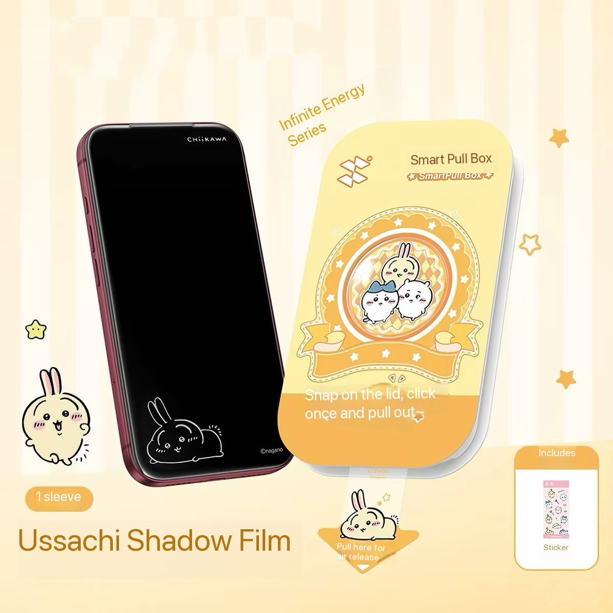 Flash Magic Chiikawa Privacy Tempered Glass Screen Protector
