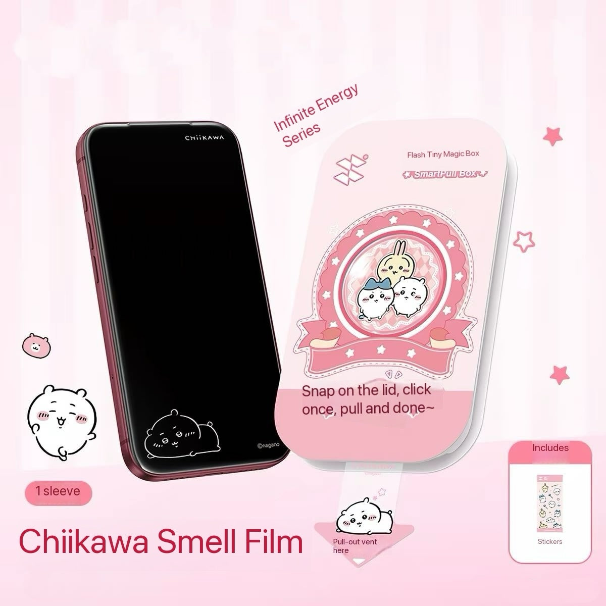 Flash Magic Chiikawa Privacy Tempered Glass Screen Protector