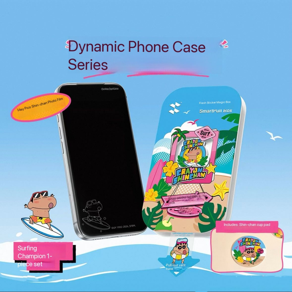 Flash Magic Crayon Shin-chan Privacy Tempered Glass Screen Protector